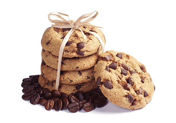 istock Chocolate cookies and coffee beans 527009345