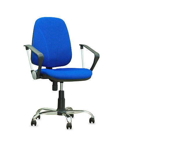 istock The blue office chair. Isolated 527012075