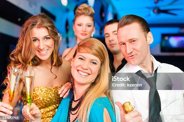 People In Club Or Bar Drinking Champagne Stock Photo - Download Image Now - Adult, Alcohol - Drink, Bar - Drink Establishment