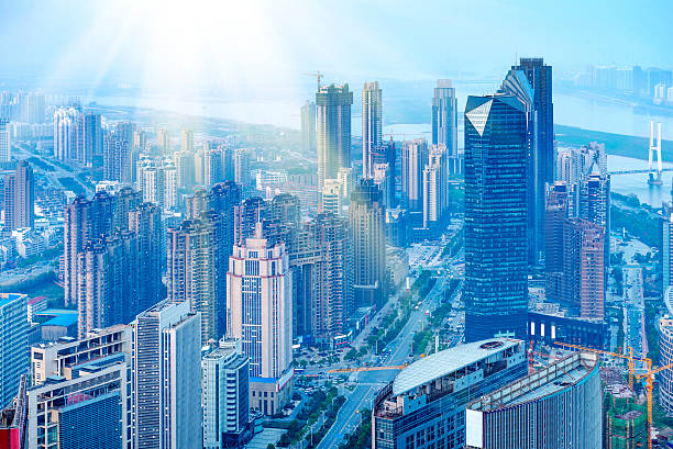 istock Aerial view of city 527013161