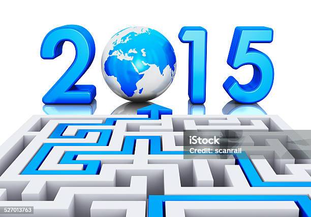 New Year 2015 Concept Stock Photo - Download Image Now - 2015, Abstract, Arrow Symbol