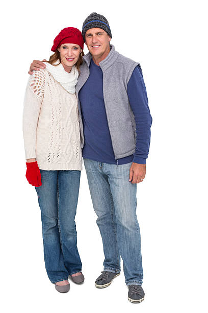 istock Happy couple in warm clothing 527014809