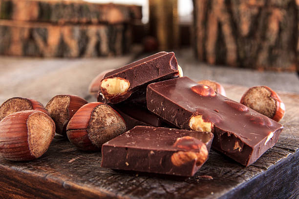istock close up of stack of chocolate pieces with hazelnuts 527015749