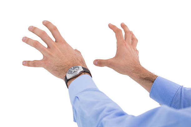 istock Businessman holding something with his hands 527016051