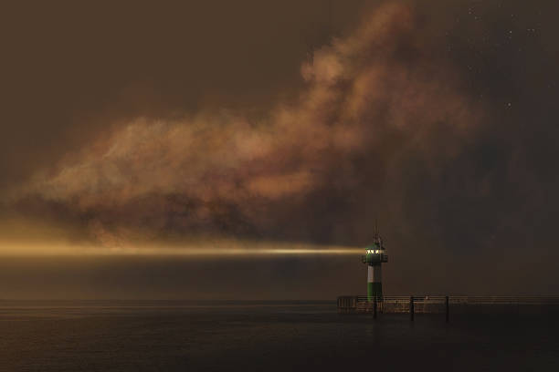 lighthouse in the morning light