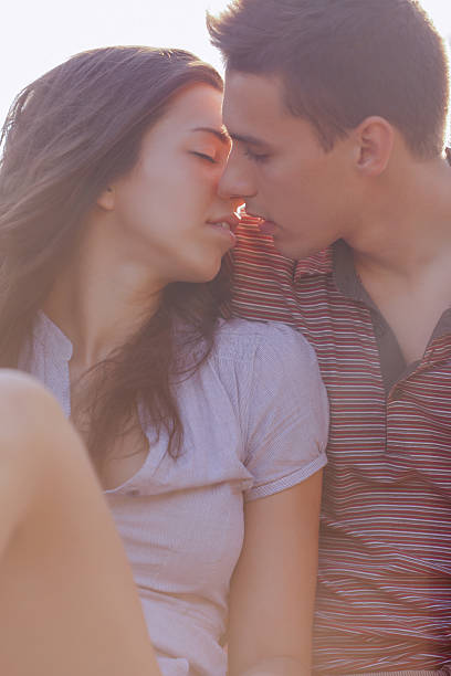 istock Happy young couple on a picnic 527026011