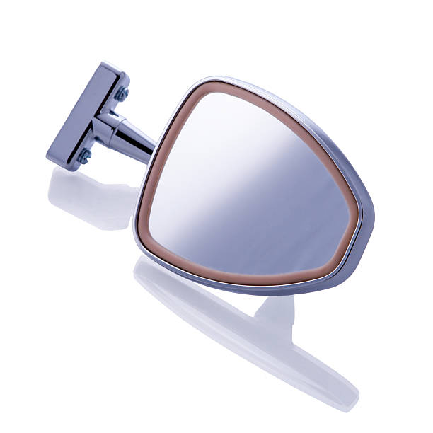 istock retro car mirror on white background 527029881