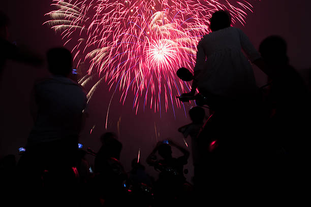 istock Red color of fireworks 527031587