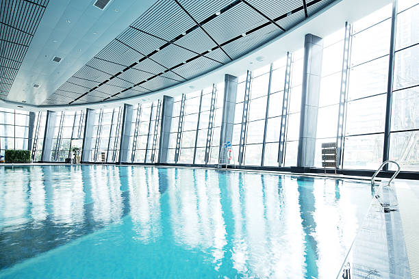 istock design of swimming pool in modern gym 527032768