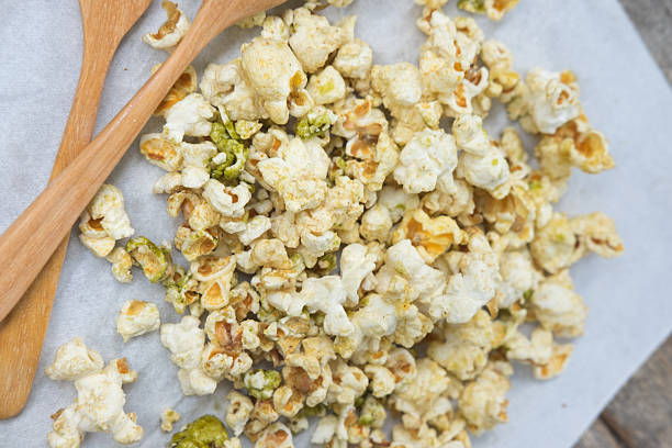 istock Popcorn with japanese seasoning green tea 527039330