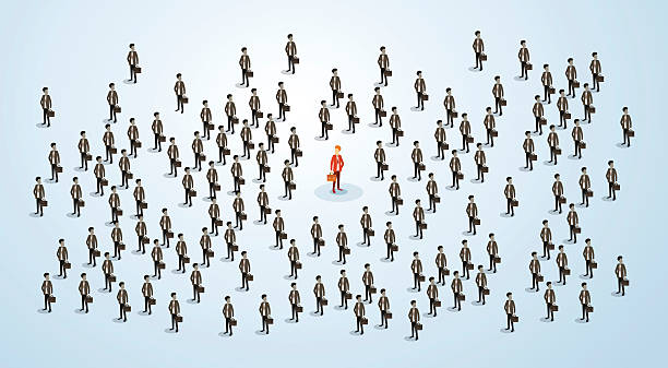 istock Red Businessman Human Resource Recruitment Candidate, Business People Crowd Hire 527040092