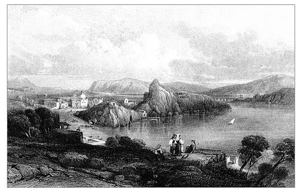 istock Antique illustration of mediterranean landscapes: Elysian fields in Capo Miseno 527041238