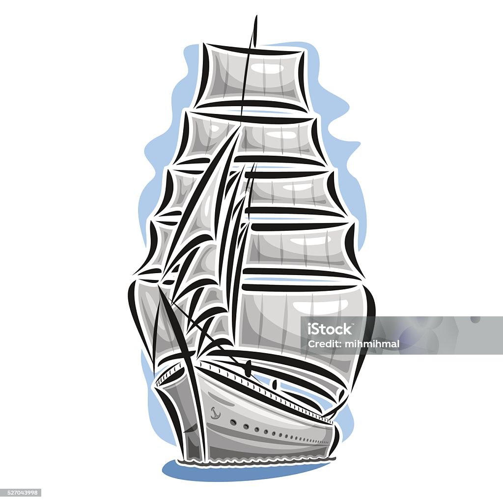 Vector Logo Phim Hoạt Hình Thuyền Buồm Hình minh họa Sẵn có - Tải ...