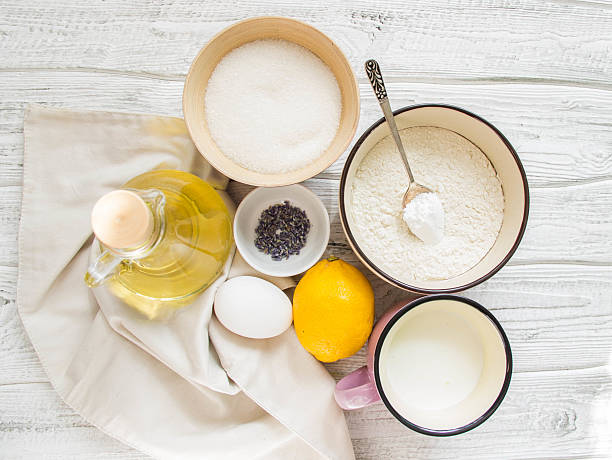 istock Ingredients for homemade lemon tart with lavender 527046174