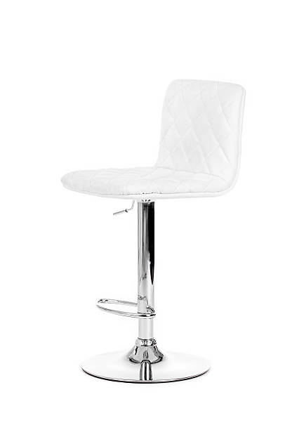 istock White modern bar Chair isolated over white background 527046942