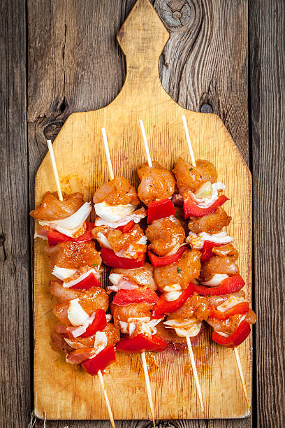 istock Raw beef skewers ready for grilling 527047768