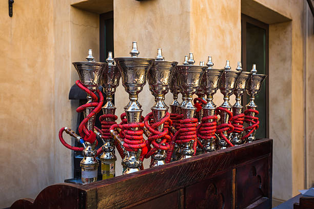 Shisha pipes hookah Shisha pipes hookah on the streets of the Old Town in Dubai hubblybubbly stock pictures, royalty-free photos & images