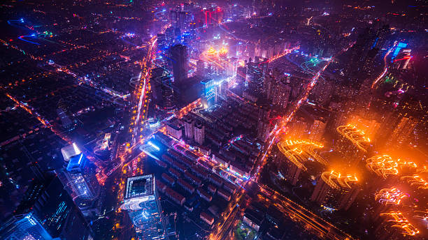 istock Skyline night view on Pudong New Area 527049448