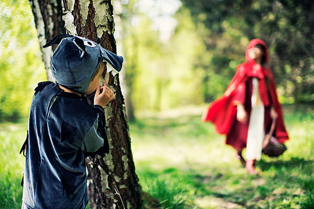 istock Big Bad Wolf  waiting for Little Red Riding Hood 527051067