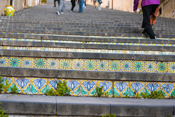 istock Ceramics staircase in Caltagirone 527051567