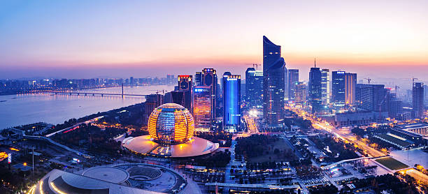 istock Urban cityscape, skyscrape at night 527051609