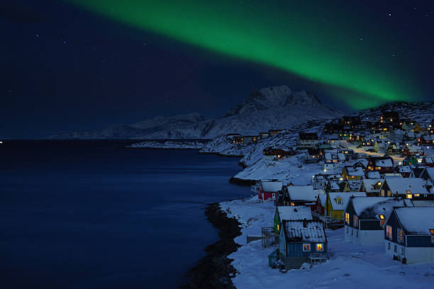 istock Nuuk Old Town Northern Light 527051767
