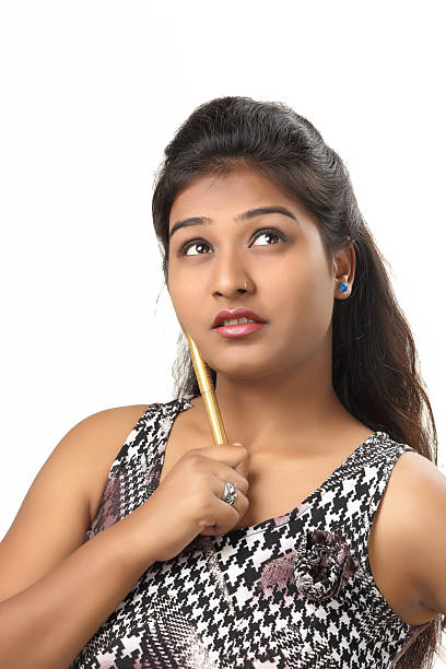 Young Indian Girl Posing In Style For Product Shoot Stock Photo - Download  Image Now - iStock
