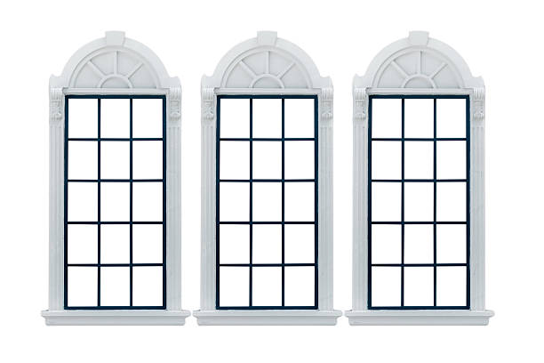 Modern Window. with clipping path stock photo