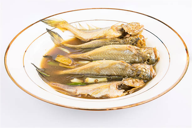 steamed yellow croaker steamed yellow croaker opah photos stock pictures, royalty-free photos & images