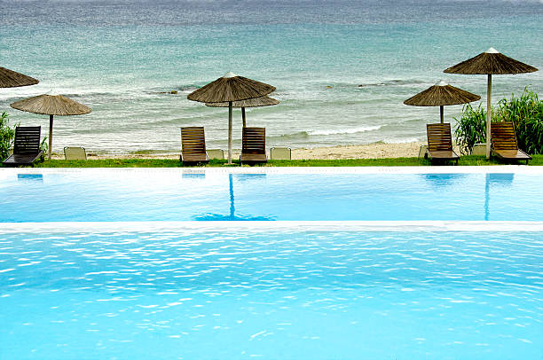 istock luxury swimming pool with view 527068537