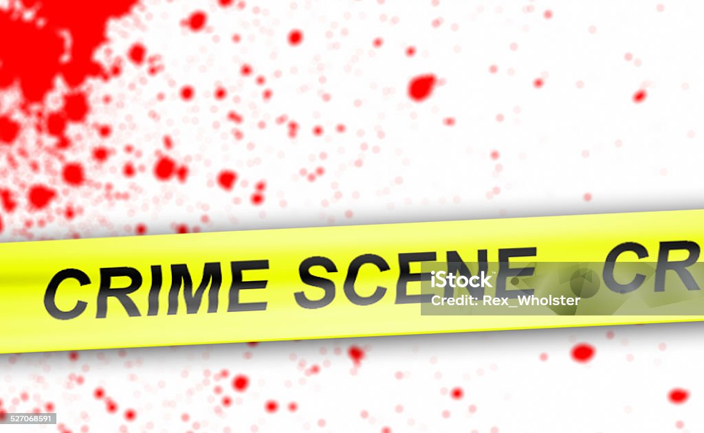 Crime Scene With Blood Spatter Stock Photo - Download Image Now
