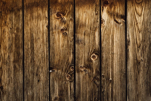 istock Old brown Wood Planks Wall 527071693