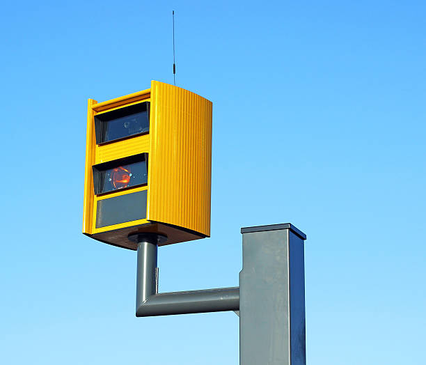 istock the camera a traffic speed on the blue sky background 527075347