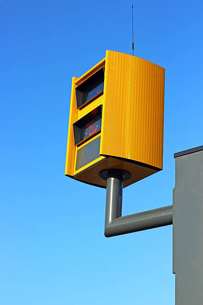 istock the camera a traffic speed on the blue sky background 527075749