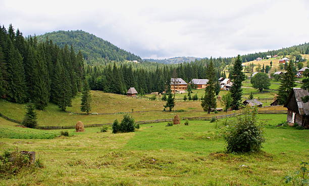 istock Traditional romanian  mountain village 527088689
