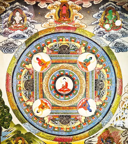 beautiful historic tibetian mandala