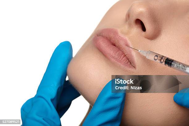 Beauty Woman Botox Injections Stock Photo - Download Image Now - Adult, Aging Process, Alternative Therapy