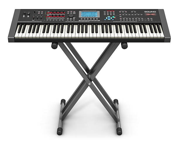 istock Professional musical synthesizer on stand 527090313