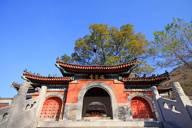 istock Temple architecture, Chinese traditional architectural style 527093531