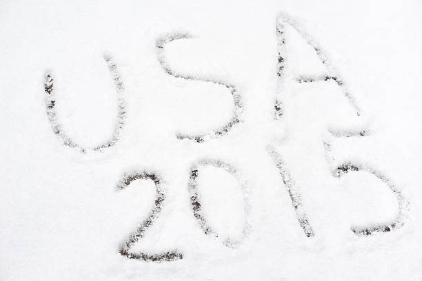 istock inscription usa 2015 on snow-covered ice 527111943