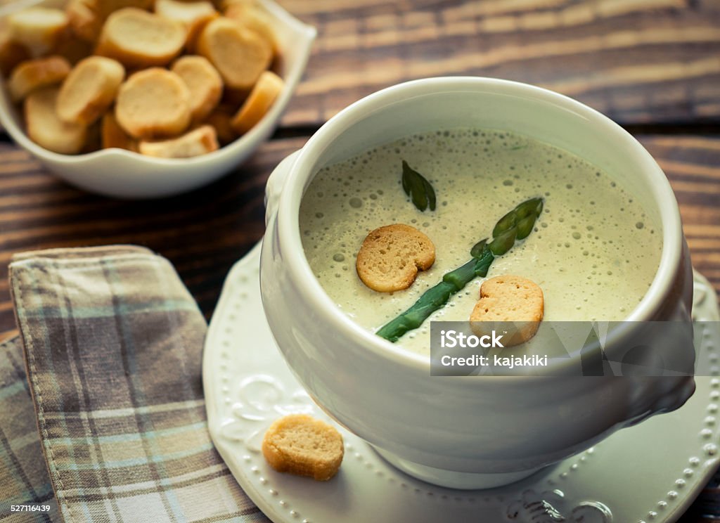 Sopa de espárragos - Foto de stock de Espárrago libre de derechos