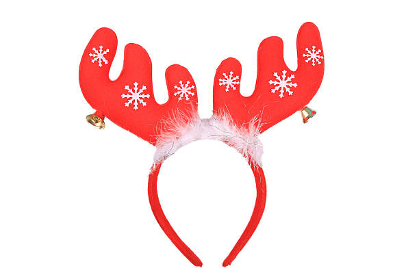 istock Funny Santa reindeer headband 527117105