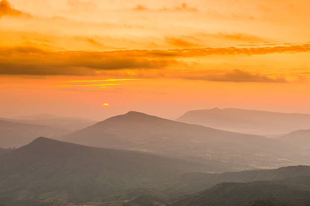 istock sunrise view of landscape at Tropical Mountain Range 527119009