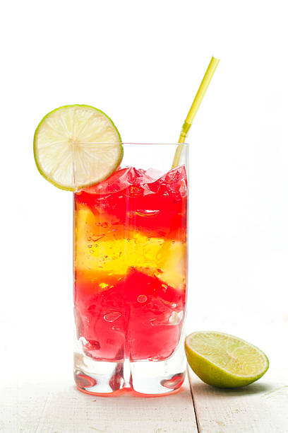 istock colourful coctail on the white background. 527135181