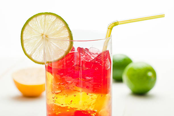 istock colourful coctail on the white background. 527135183