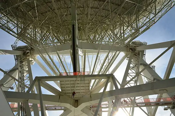 hundred meter redo telescope in Effelsberg in Germany