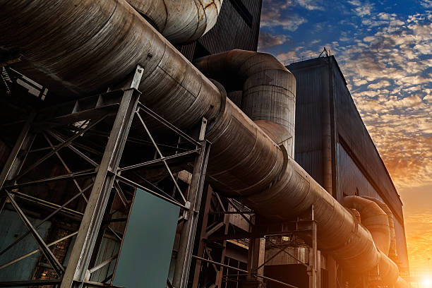 istock Iron and steel industry landscape 527168613