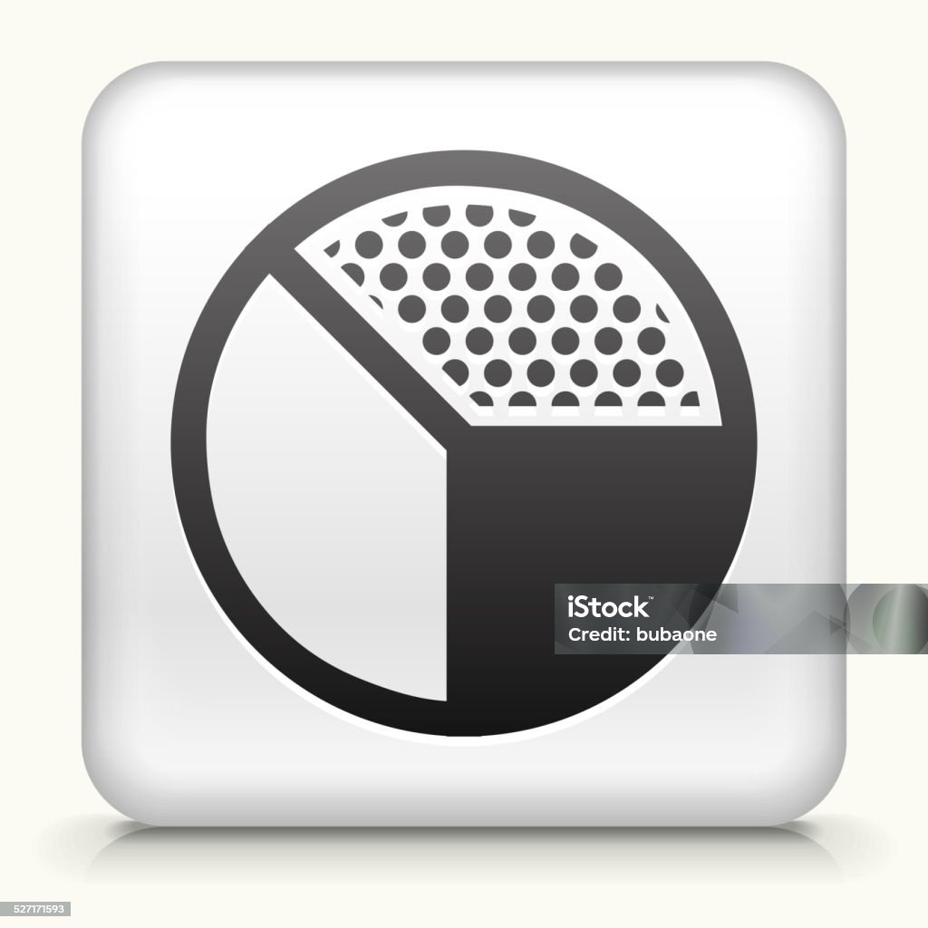 Pie Chart Button Square Button With Pie Chart Stock Illustration - Download Image Now ...