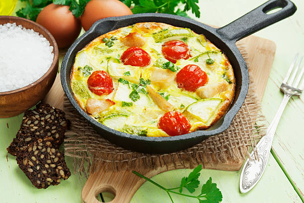 istock Zucchini baked with chicken, cherry tomatoes and herbs 527172933