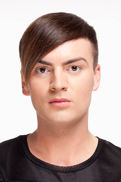 istock Young Man with Trendy Haircut - Isolated on White 527173529